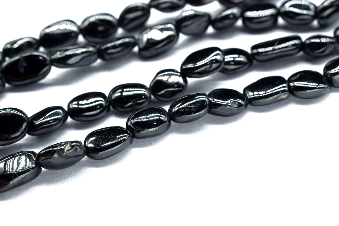 Natural Black Onyx Smooth Beads,Smooth Oval Beads, 13 Inch Smooth Black onyx Oval Necklace,AAA Quality,Black Onyx Jewelry Making Craft,Gift