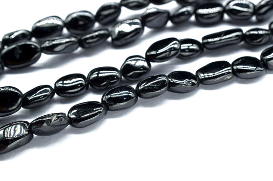 Natural Black Onyx Smooth Beads,Smooth Oval Beads, 13 Inch Smooth Black onyx Oval Necklace,AAA Quality,Black Onyx Jewelry Making Craft,Gift