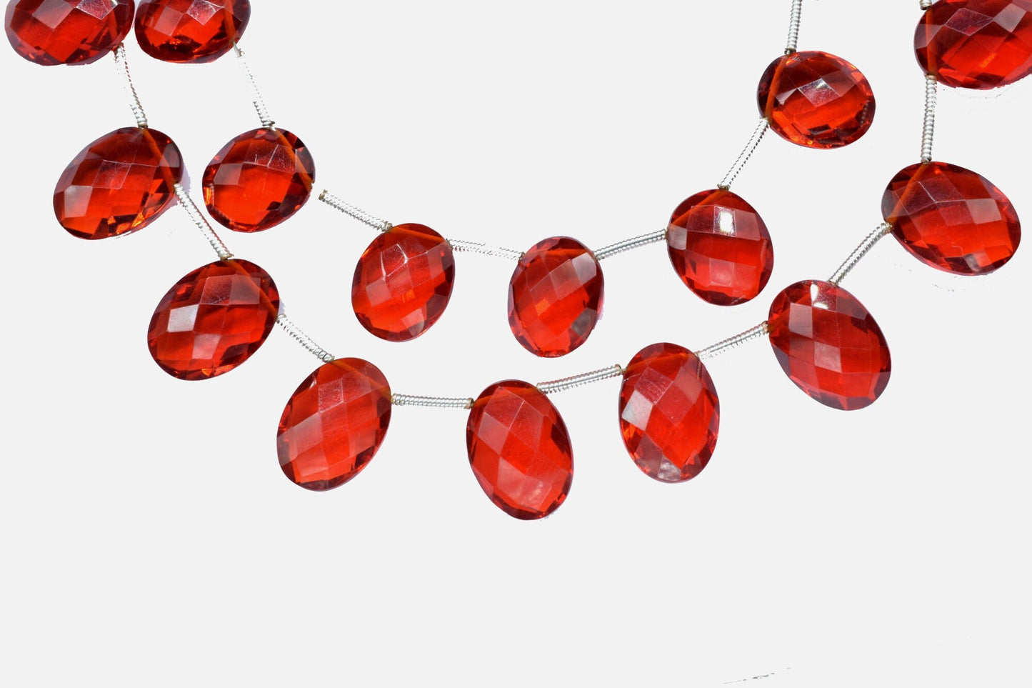 Garnet Faceted 10x14mm oval Shape Briolettes,Garnet oval Shape Side Drill Beads,Red Garnet Briolettes,Super Finist Briolettes,Garnet Beads