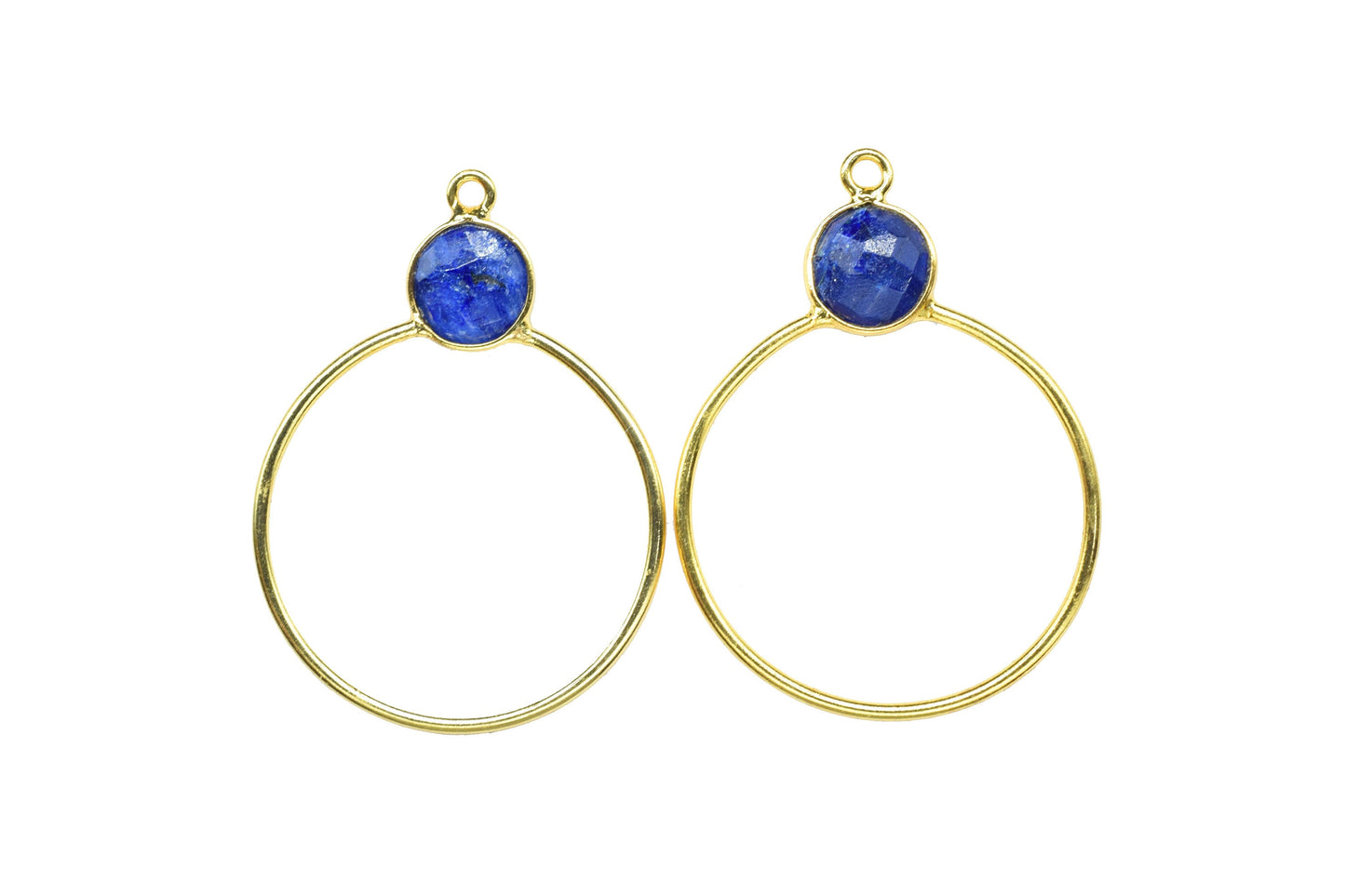 Ruby Findings Pendants,Diy Components Earring,Craft Supplies,Handmade Beads Jewelry,Findings Round Bezel Pendant,Single bail Station Link