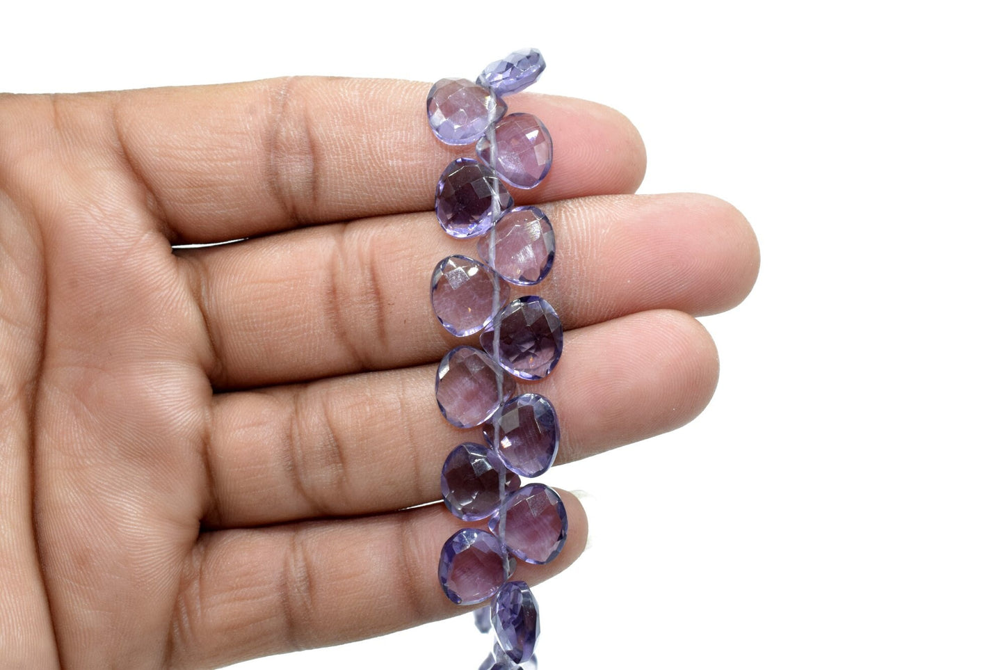 Amethyst Heart shape 10mm Briolettes,Amethyst drilled Briolette,February Birthstone briolettes,Purple Amethyst Quartz briolettes,Amethyst