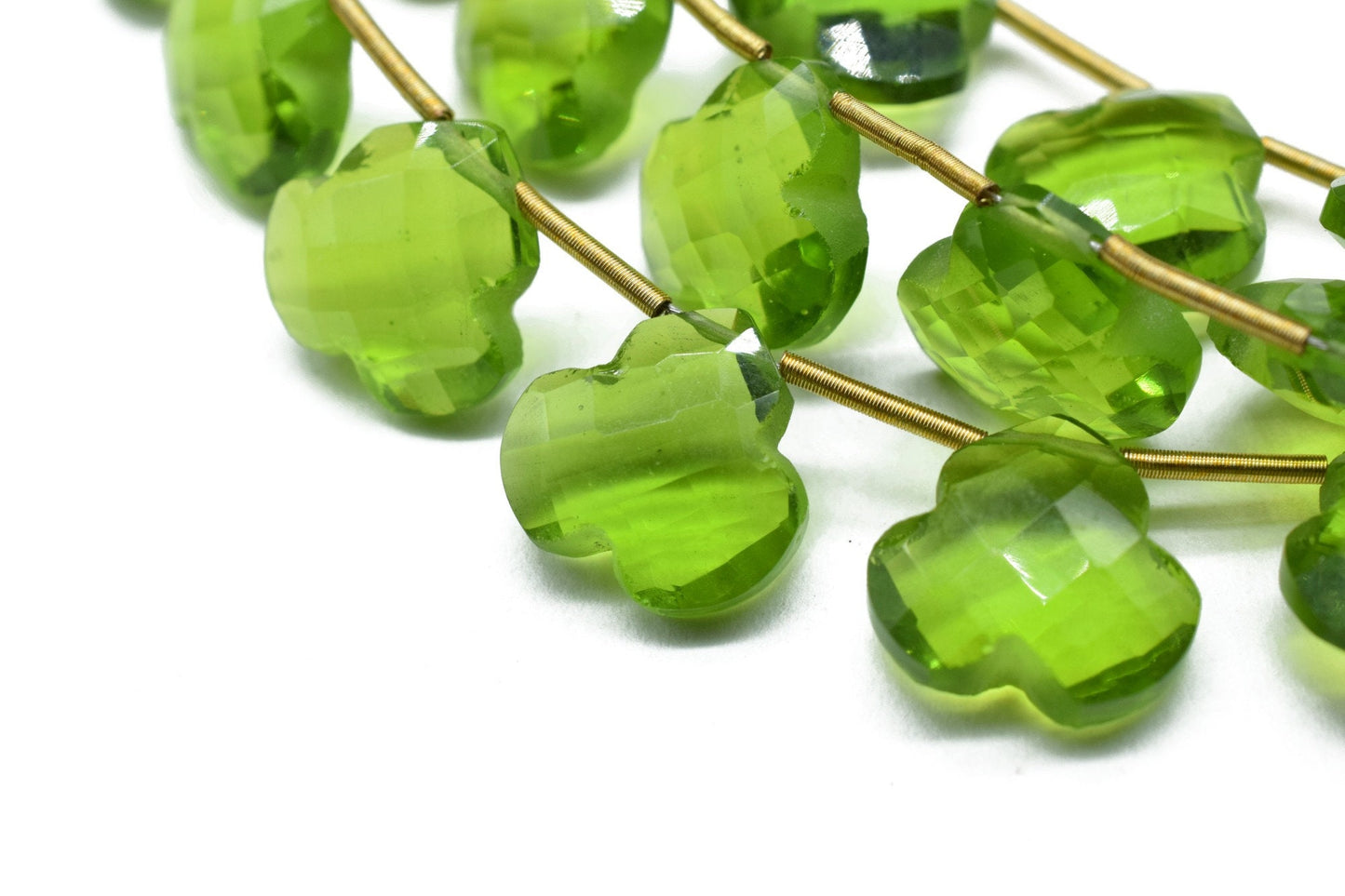 Natural Green Peridot, Fancy faceted Handmade Green Color Curved Briolette,Carved Briolettes,hand carving beads,Side drilled briolettes