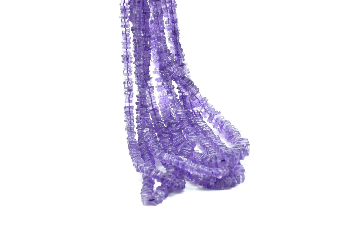 Amethyst Heishi Beads Size 4-5 MM 16 inch strand Approx,Amethyst Heishi Beads, Amethyst Heishi Cut Beads, Amethyst, Square Beads,AAA Quality