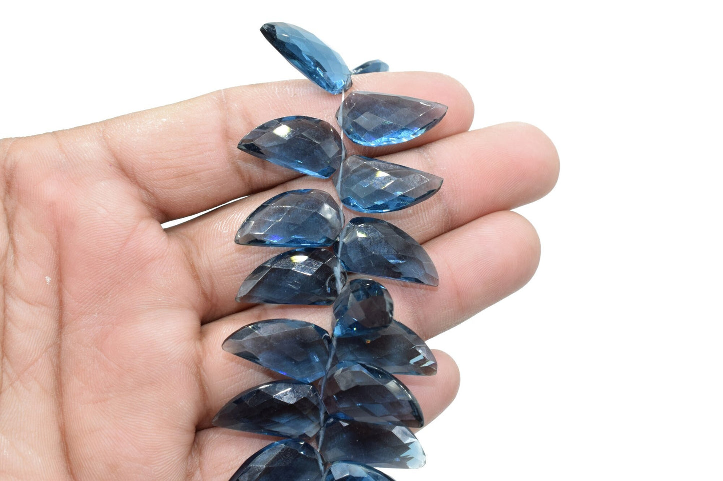 Natural Kyanite 10x20mm Horn shape faceted beads,Shark Tooth Shape beads, jewelry making supplies,Kyanite Briolettes,AAA Quality Briolettes,