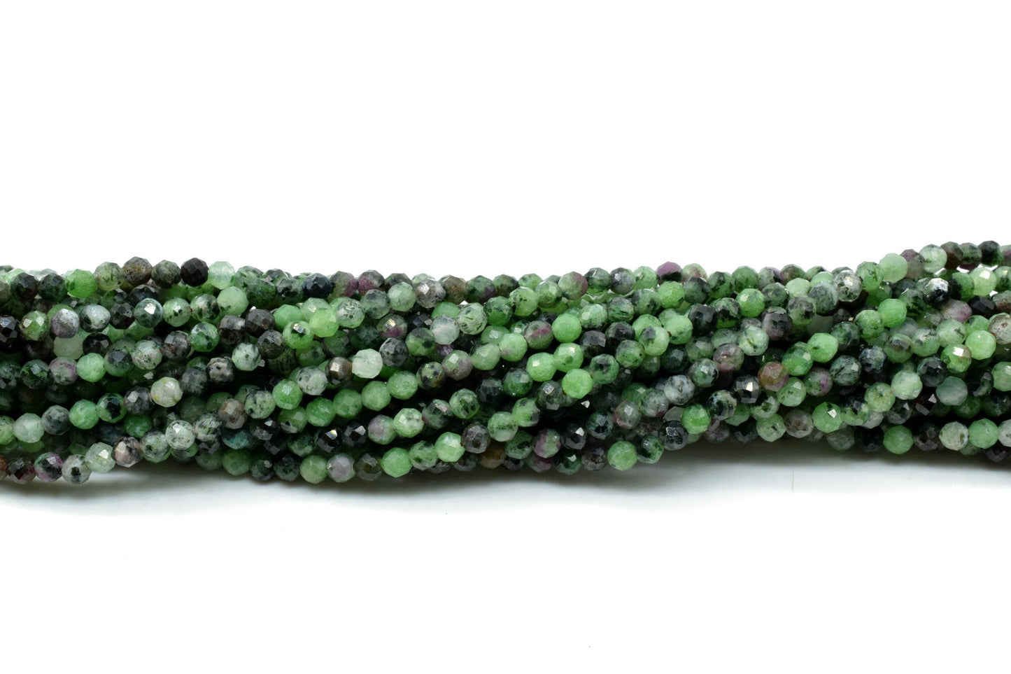 Natural Ruby Zoisite Beads,Multi Color Faceted beads,3mm faceted beads,precious stone beads,natural gemstone tiny spacer beads,rondlle beads
