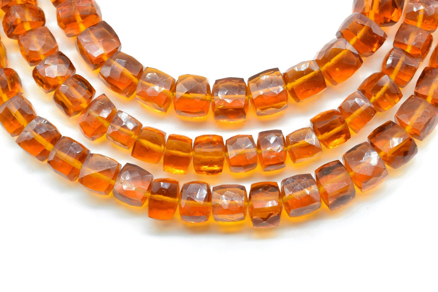 Golden Citrine Cube Beads,Natural Gemstone Faceted Cube Strand,3D Square Shape Nuggets,8MM Cube Faceted Beads,Citrine Briolettes Beads,