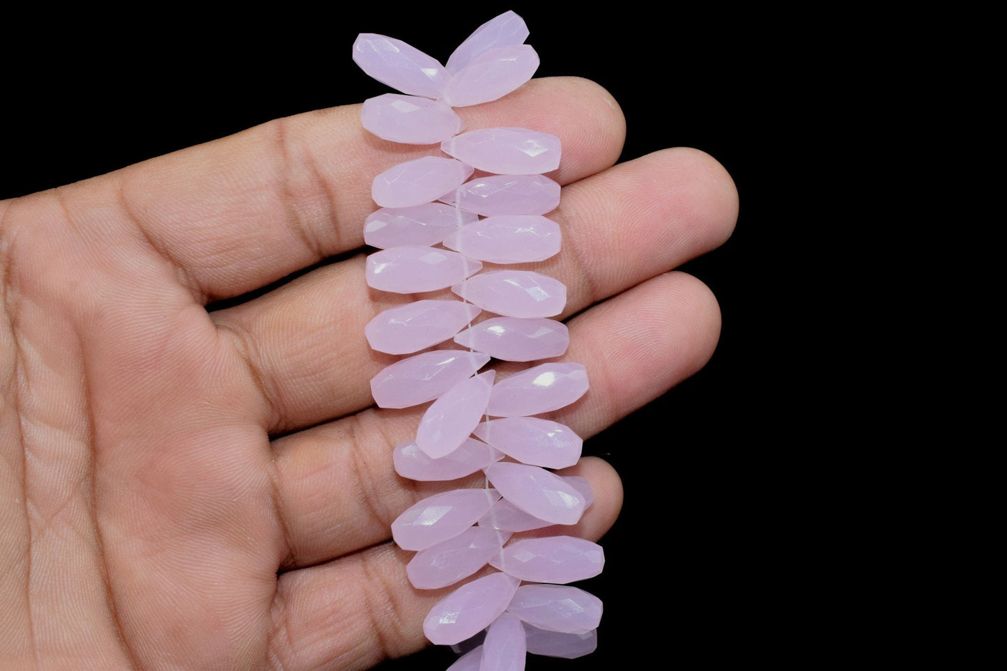 Rose Quartz Faceted Drop Shape Briolette,6x16mm Rose Quartz Briolette,Faceted Drop,Rose Quartz Gemstone,Teardrop Gemstone,Gemstone Briolette