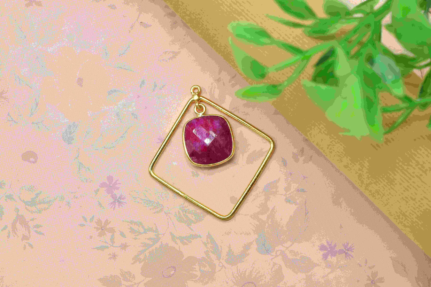 Square Bezel Pendant Connectors,Gemstone Craft Supply,Handmade Square Beads Jewelry,Components Earrings,Station Finding Link,Statement Gift