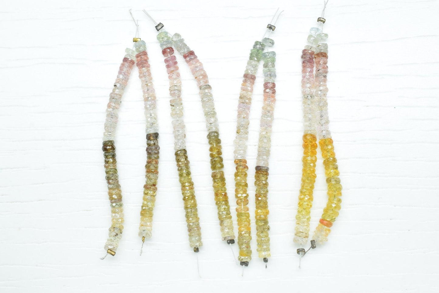 Multi Sapphire Rondelle Shape Faceted Beads,Multi Sapphire 4mm Rondelle Shape Gemstone Jewelry,September birthstone sparkling jewelry