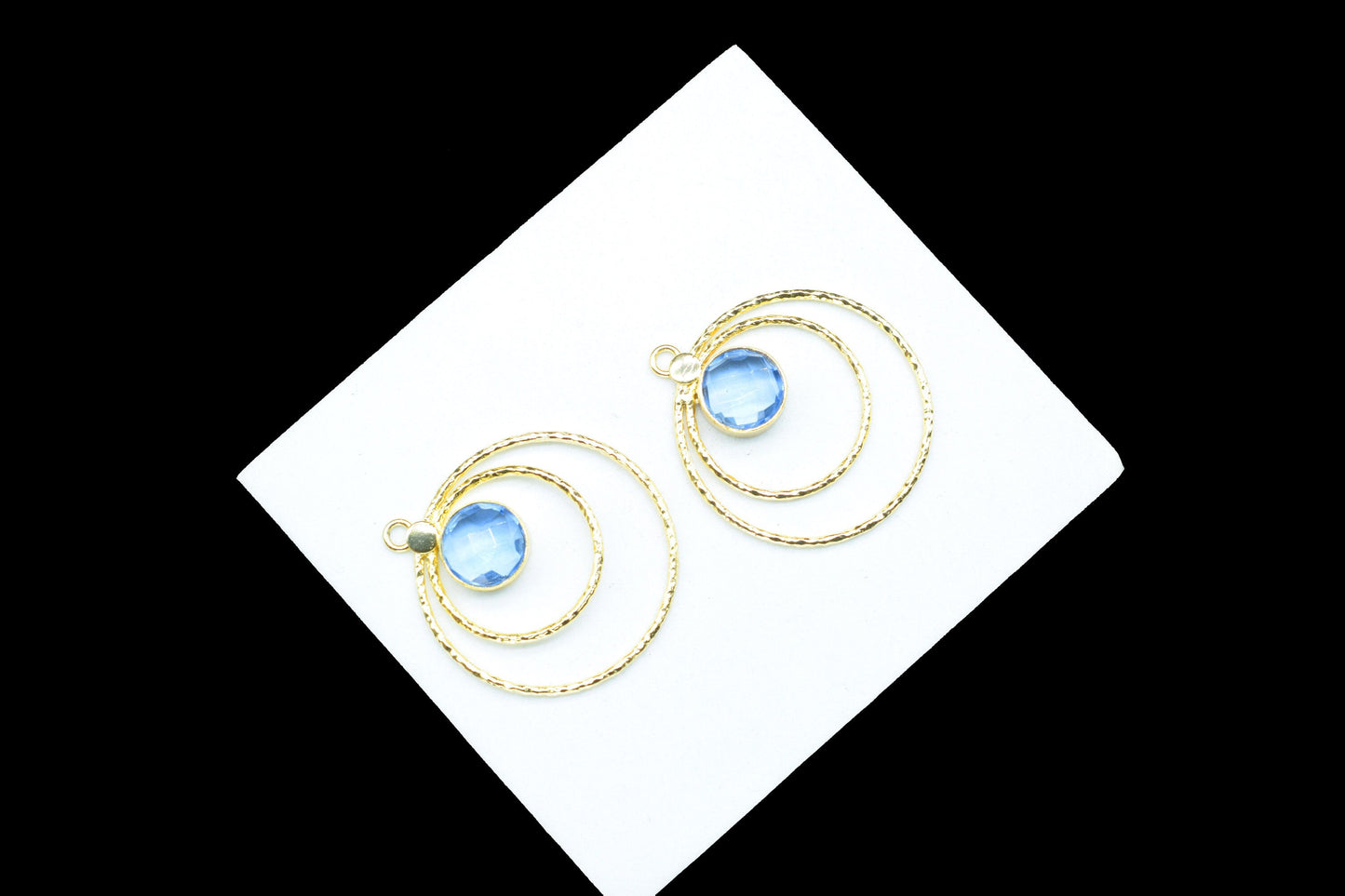 Tanzanite Round Bezel Connector,Single Bail Bezel Charm,Tanzanite Earring Connector,Unique Designs Bezel,Tanzanite Pendant,Tanzanite Jewelry