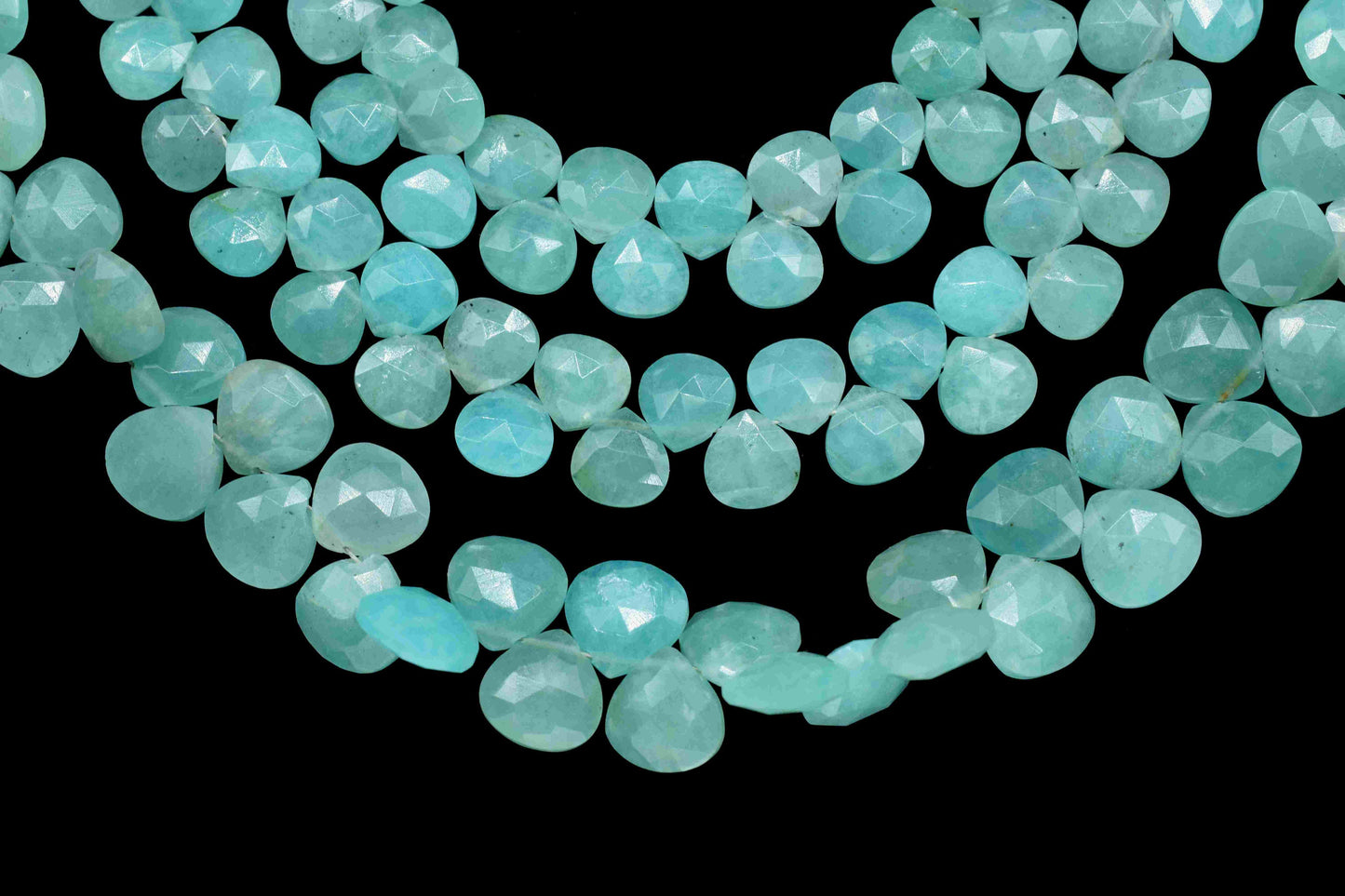 Amazonite Faceted 10mm Heart Shape Beads, 10 Inch Faceted Amazonite Heart Beads,Gemstone Beads Strand,Amazonite Faceted Briolettes, Jewelry