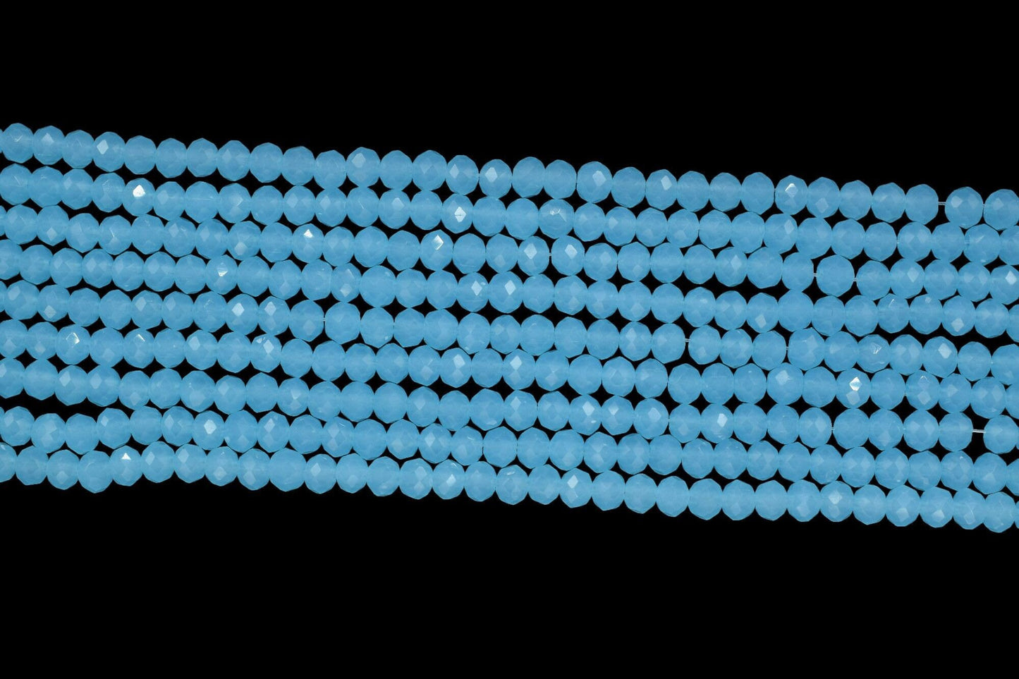 Peru AquaChalcedony Faceted Beads/Loose Stone Beads/JewelryMaking Beads/Aqua Chalcedony Beads Strand/Rondelle Beads/13 inche beads Strand