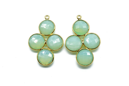 Green opalite bezel Component,Green opalite Attached Bezel Pendant,opalite Bezel connector,opalite Pendant,opalite Earring,opalite Bezel