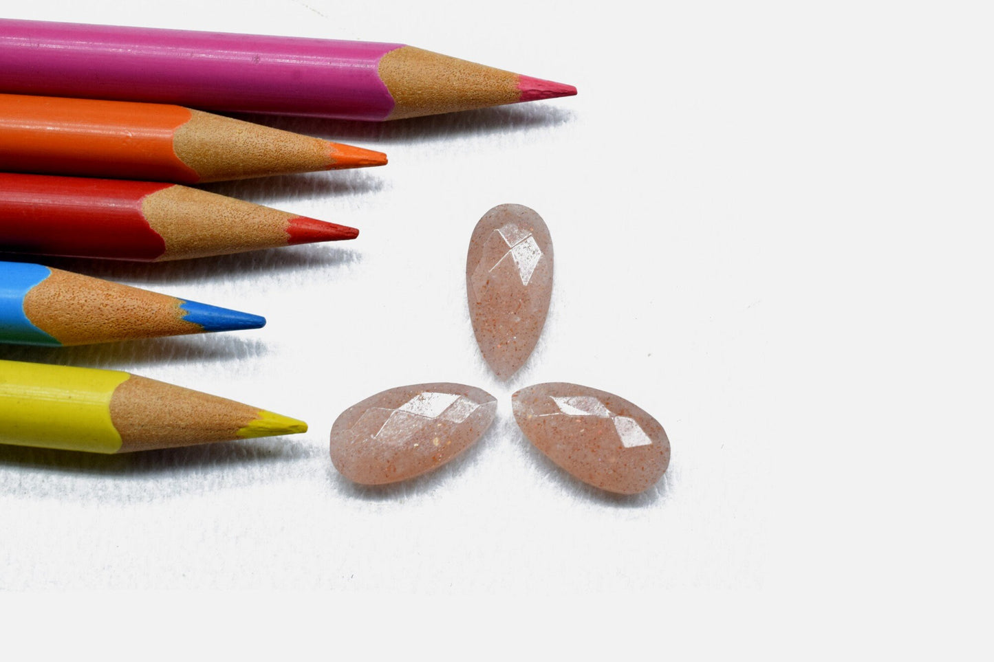 pink strawberry 8x16mm Faceted Pear Shape Briolettes,pink strawberry Teardrop Beads,Semi-Precious Gemstones Beads,Calibrated Pear Bead,pear