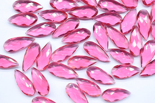 Pink Tourmaline 8X20mm Faceted Teardrop Beads,Tourmaline Faceted  Briolettes,Tourmaline Faceted Beads,jewelry making Bead,Pink Gemstone Bead