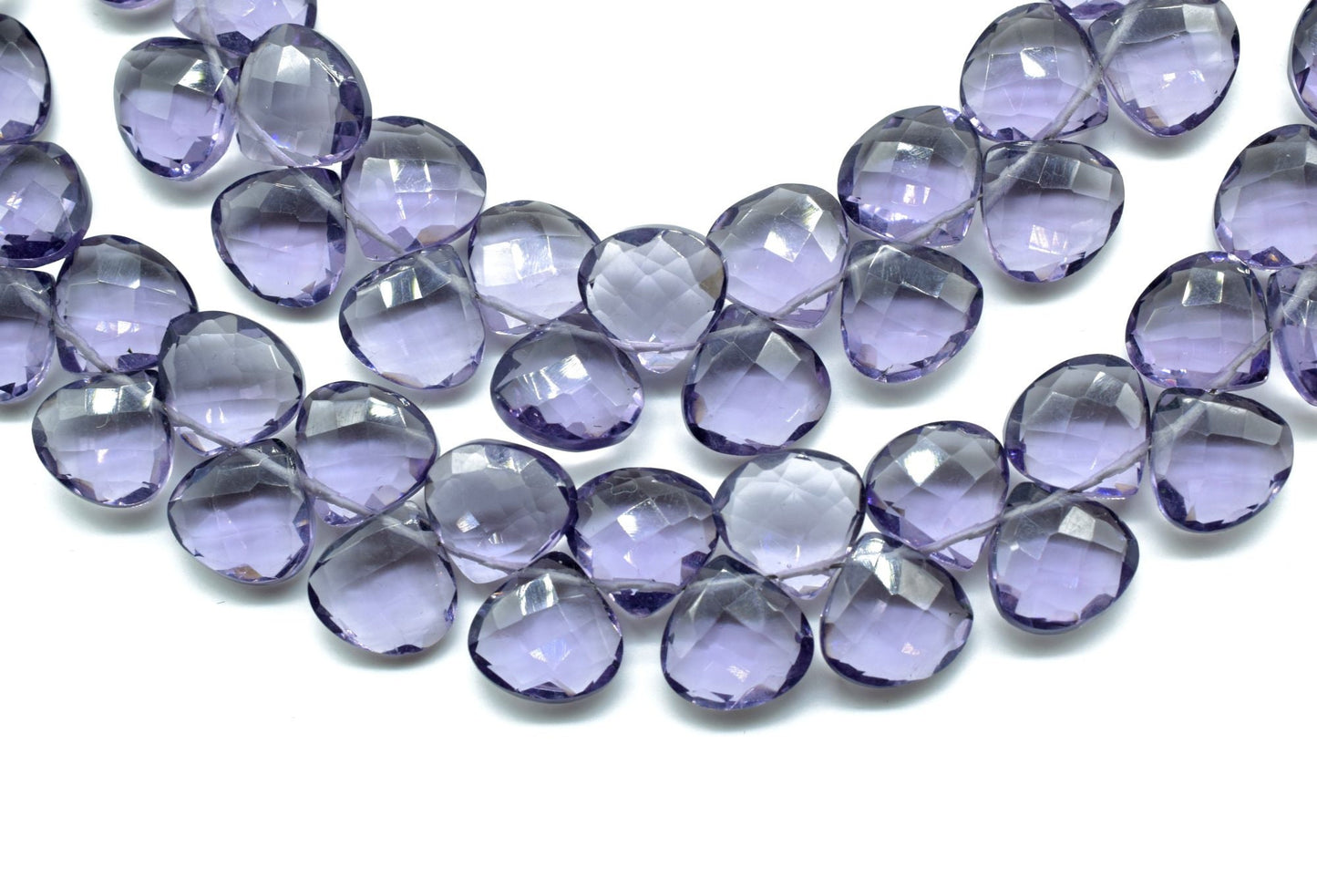 Amethyst Heart shape 10mm Briolettes,Amethyst drilled Briolette,February Birthstone briolettes,Purple Amethyst Quartz briolettes,Amethyst