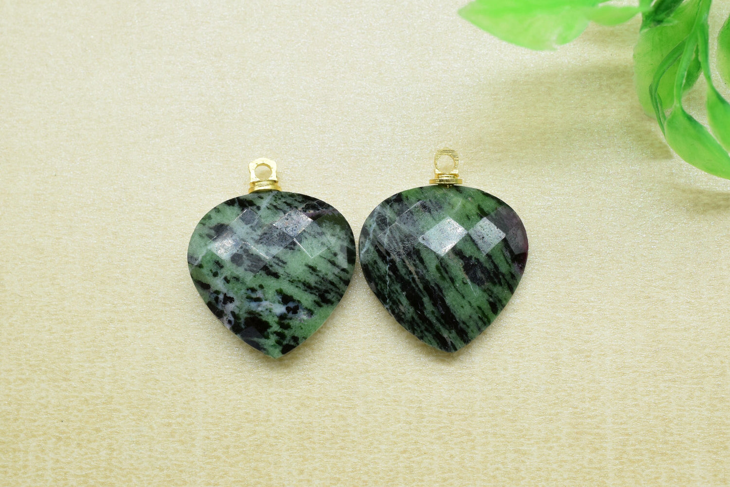 Heart Shape Faceted Connectors,Handmade Jewelry,Beads Pendants,Gemstone Single Bail Pendants,Heart Shape Briolettes Pendant Charms,Mom Gift