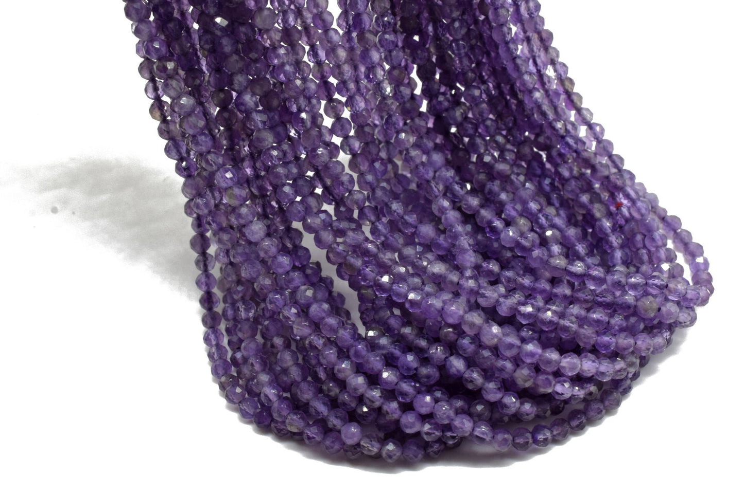 Natural Amethyst Gemstone beads,Rondelle Beads for Jewelry,Semi Precious Spacer Bead,faceted Rondelle beads,Jewelry making beads,13''strand