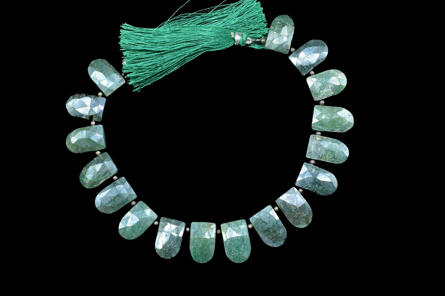 Natural Nephrite jade U Shape Briolettes,Green Gemstone Faceted Beads,Nephrite Beads strand,Micro faceted Beads,Nephrite strand jewelry