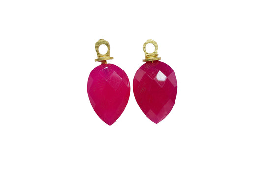 Multi Gemstone briolettes Pendant,Handmade Jewelry Making Craft,Pear Shape Pendant,Earring Connector,Drill Pendant Charms,Beads Pendant Gift