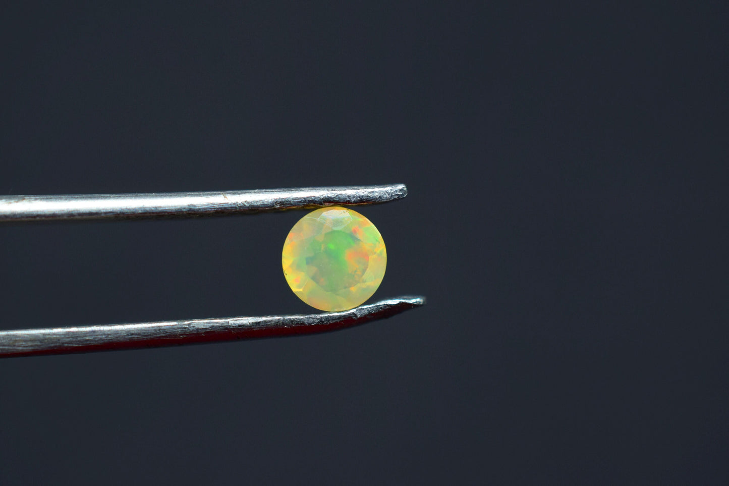 Natural Ethiopian Welo Opal Gemstone,Ethiopian Opal 5mm Round cut Gemstone,Multi Welo Fire Opal cut Stone,Fire Opal Cut Gemstone For Jewelry