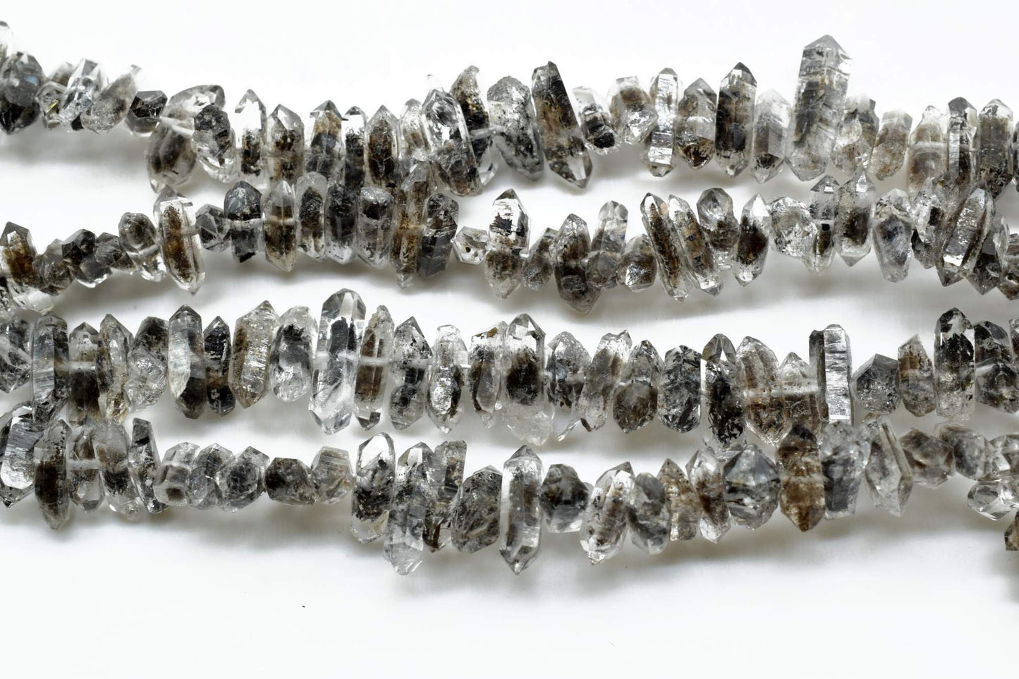 Sparkling Herkimer Black Diamond Quartz, Full Drill, Faceted Nuggets,Herkimer Diamond Nuggets stone,Herkimer jewelry making supplies crafts