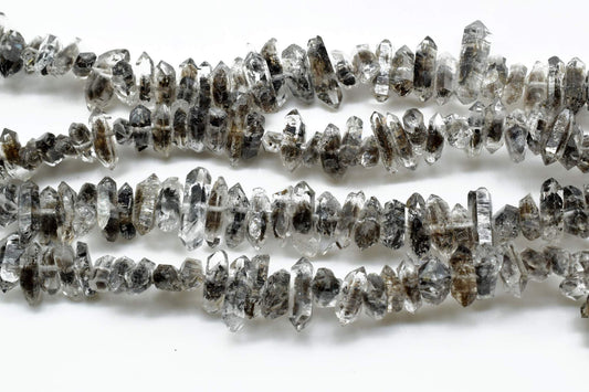 Sparkling Herkimer Black Diamond Quartz, Full Drill, Faceted Nuggets,Herkimer Diamond Nuggets stone,Herkimer jewelry making supplies crafts