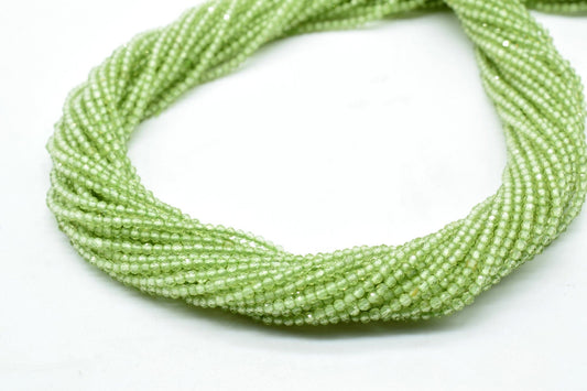 Natural Green Peridot beads,13" Bead Strand,green faceted beads,Micro beads strand,Tiny Spacer Beads,Peridot Beads,rondelle beads,AAA beads