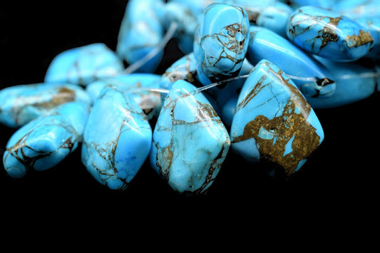 Smooth Kite 12x16mm Shape Briolette Beads,Jewelry Making Gemstone, Kite Shape Beads,Sky Blue Copper Turquoise Smooth Beads,Kite Shape Beads