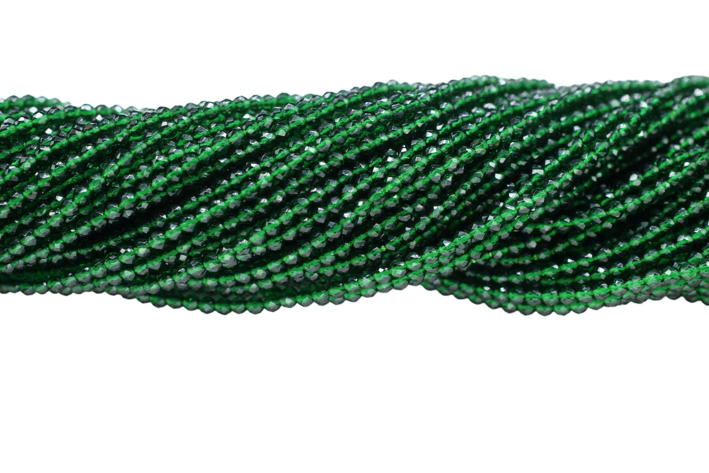 Green Onyx Faceted Beads/Beads Strand/Jewerly Making Beads/2mm Green Beads Strand/Loose Gemstone Beads/Rondelle Beads/Amethyst Strand