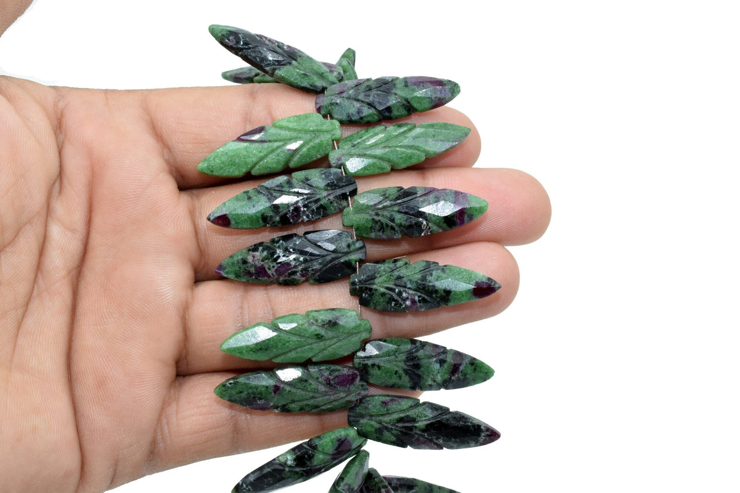 Natural Ruby Zoisite 10x30mm carved Briolettes,,Gemstone Briolettes,Ruby Zoisite Carved Briolettes,Ruby Zoisite Carved Fancy Shape Briolette