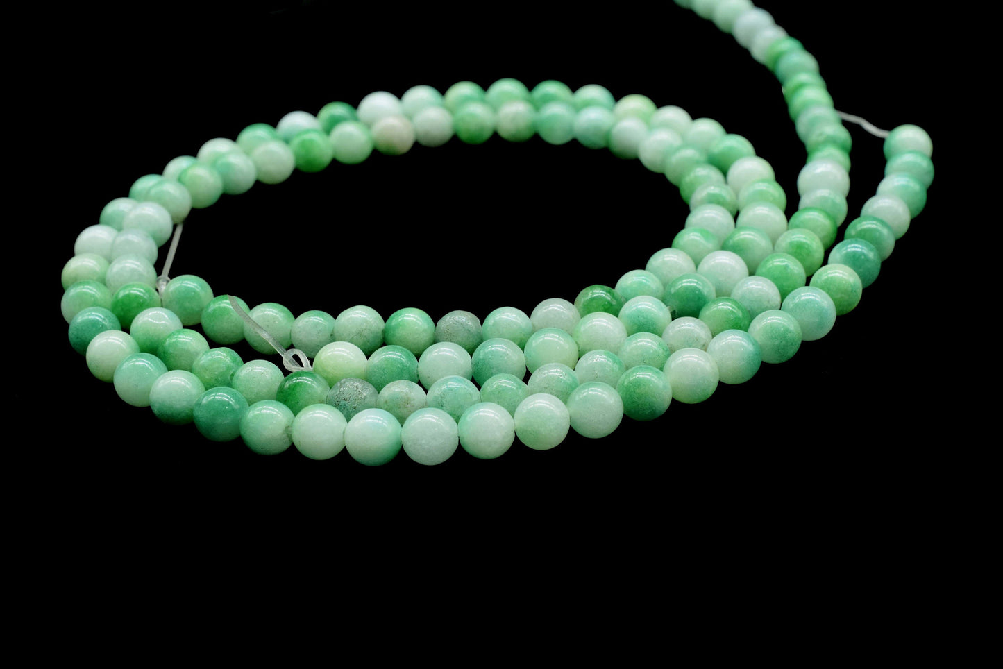 Natural Green Opal Beads, Smooth round beads, 6-7mm Round beads,green color Beads, Green opal Jewellery beads, Craft beads, Birthstone beads