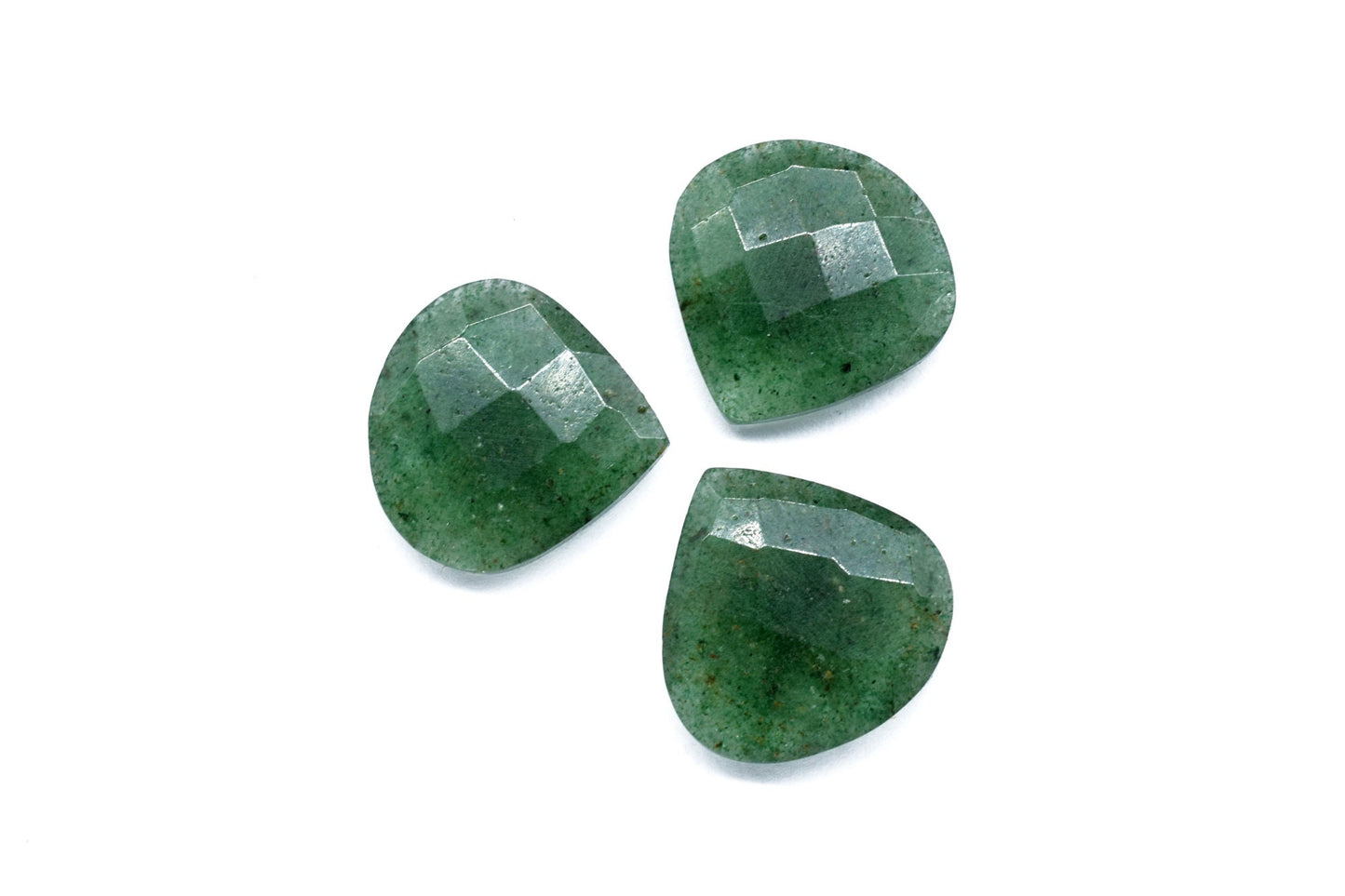 Green Strwaberry 20mm Faceted Heart Shape Briolettes,Green Strwaberry Briolettes,Heart Shape Briolettes,Jewelry,Green Strwaberry gemstones