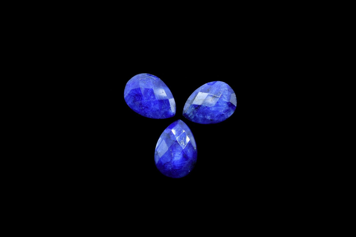 Blue sapphire Faceted Pear Shape Beads,10x14mm Pear Shape,Blue sapphire Faceted Teardrop,sapphire Jewelry Beads,Blue sapphire Briolettes,