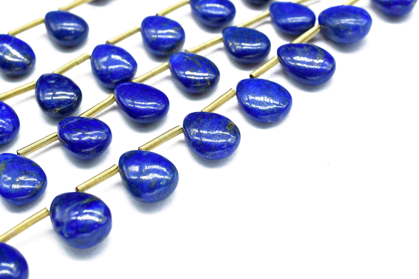 Lapis Lazuli Smooth 8x12mm To 9x12.5mm Pear Shape Briolettes,Lapis Gemstone Beads,10 Inch Strand,Teardrop Smooth Jewelry,Lapis Strand beads