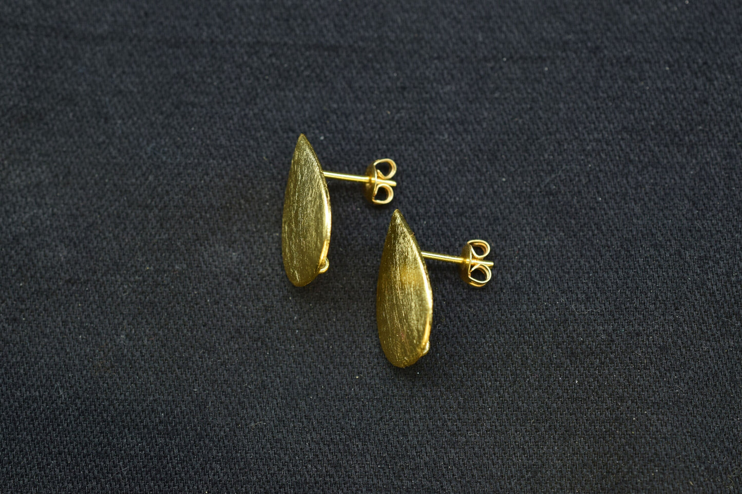 Brass Earring post connector,Teardrop Brass Earring charms,Gold Plated Brass Jewellery,Studs Post connector,Brass Earring,Earring connectors