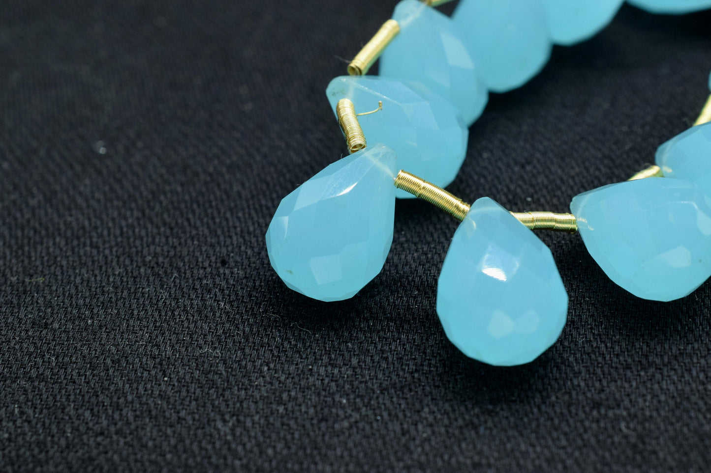 peru Chalcedony Faceted drop Shape Briolettes,10x14mm Faceted Teardro,Peru Chalcedony Faceted Briolettes,jewelry making Beads,Chalcedony