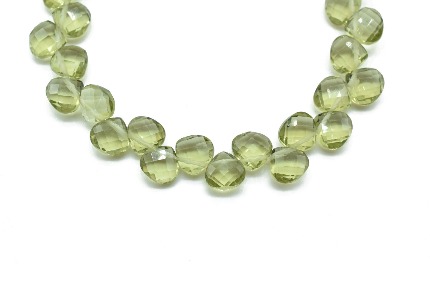 Peridot Heart shape 6mm Briolettes,Jewelry making supplies,craft supplies,Peridot  faceted briolettes beads strands,Peridot faceted beads