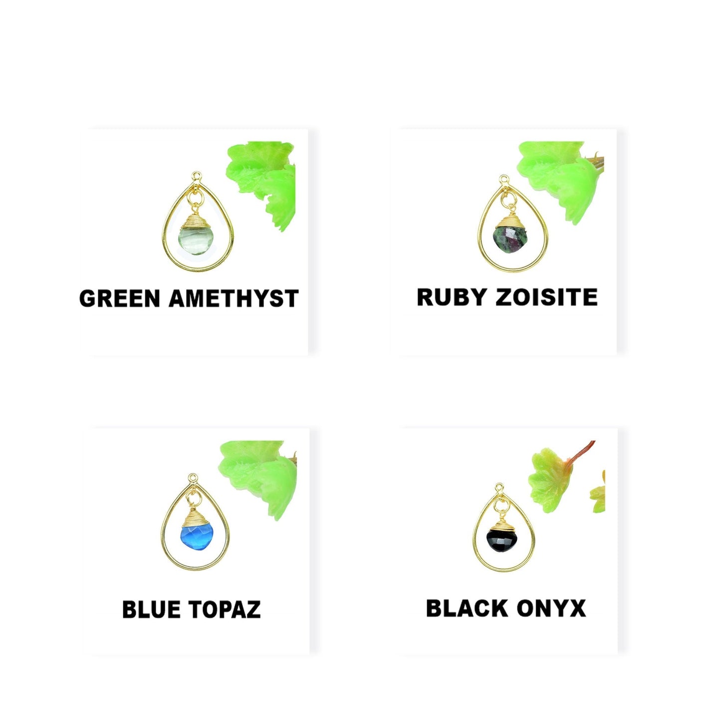 Components Wire Wrapped Connectors,Station Link Supply,Gemstone Beads Components,Pendant Jewelry,Finding Teardrop,Handmade Dangle Earrings