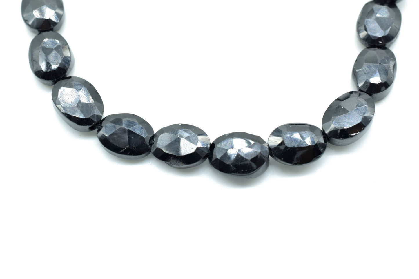 Black Onyx Faceted 6x8mm oval Beads,high quality Black Onyx faceted oval bead strand,Black onyx faceted beads,handmade oval beads,Onyx oval