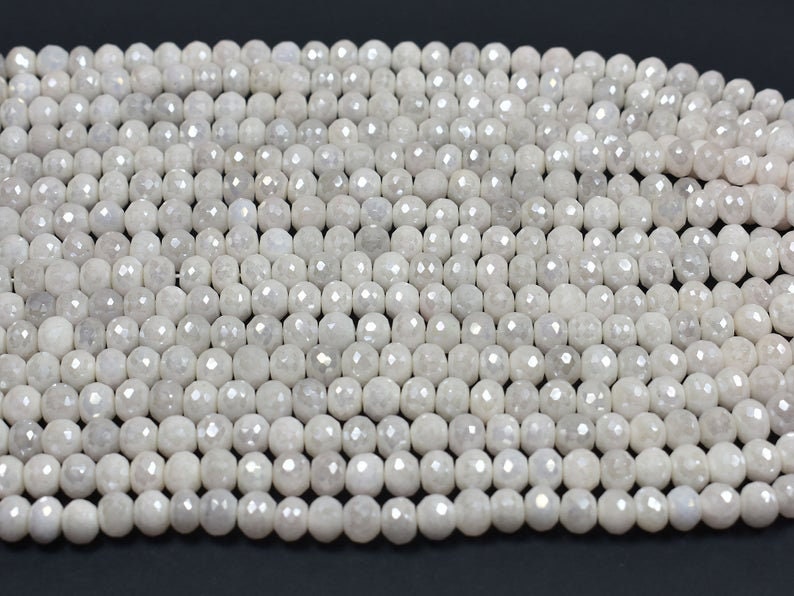 Natural Silverite Faceted 10mm beads,Silverite Rondelle Beads,Silverite Beads,Gemstone Loose Beads,Silverite Faceted Rondelle Bead,Silverite