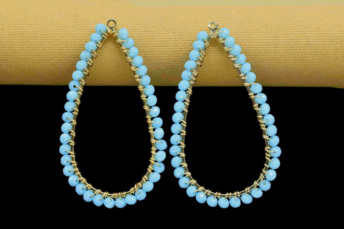 Turquoise Quartz Beaded Earring,Dangle Earring Components,Handmade Earring,Gemstone Components,Findings Earring Components,Connector Jewelry