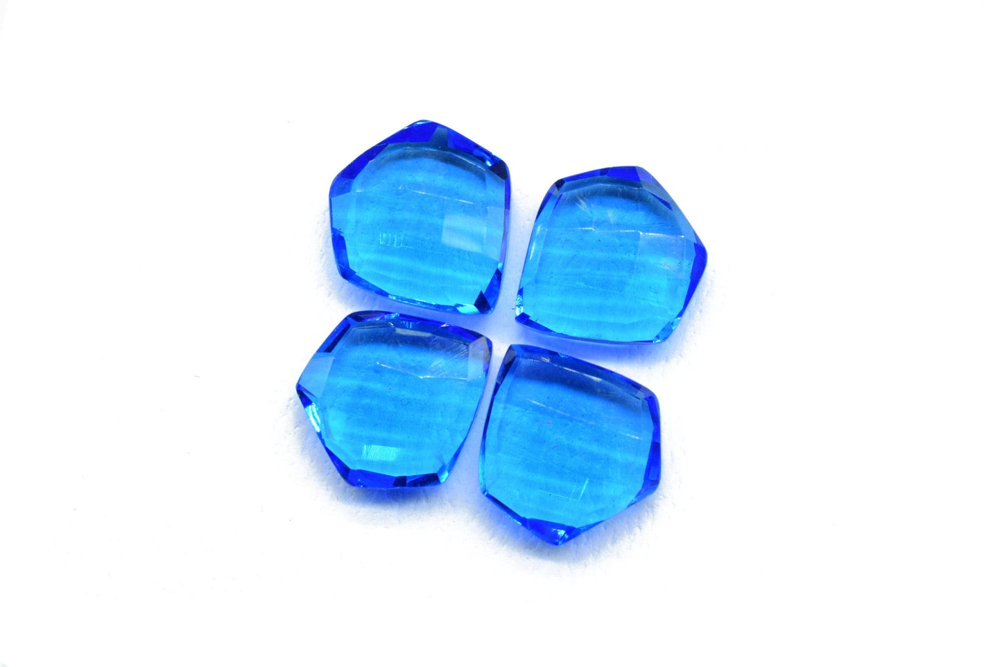 London Blue Topaz Fancy Shape Briolettes,15mm Fancy Shape Beads,Fancy Briolette,Quartz Jewelry Beads,Jewelry Making Supplies,15mm Fancy bead