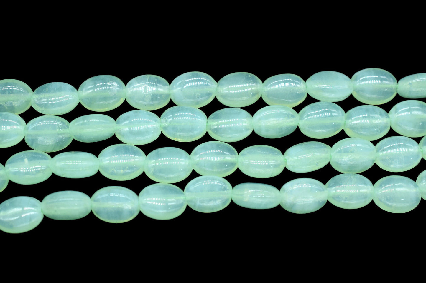 Prehnite Smooth Oval Beads,Prehnite Quartz Smooth Beads,Loose Beads for Jewelry Making,Prehnite Plain Oval Beads,Prehnite Smooth Nuggets