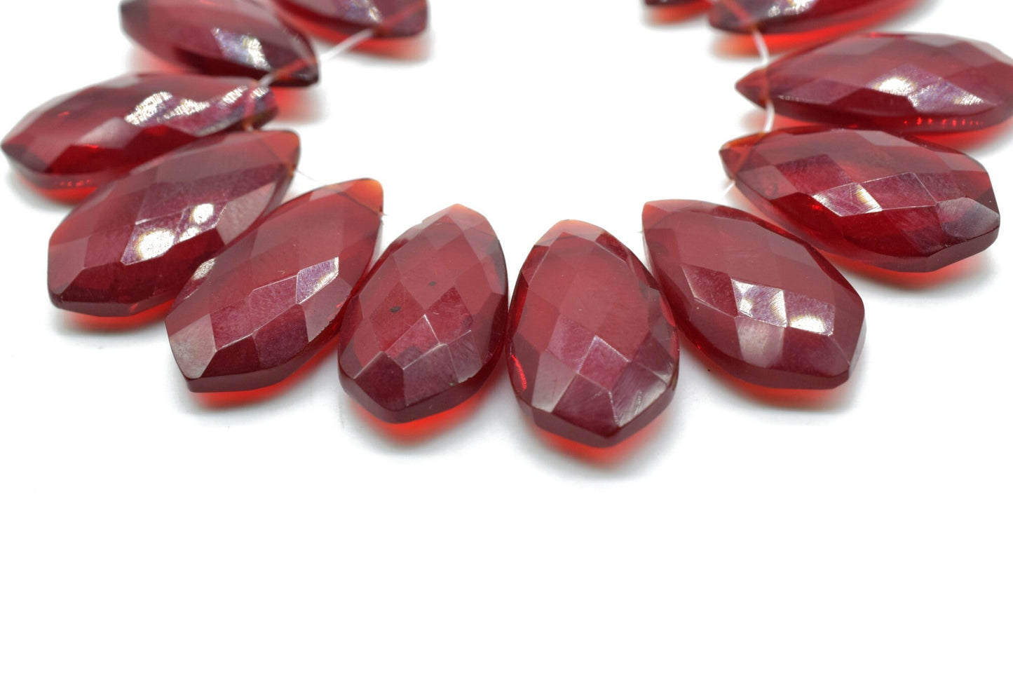 Garnet 10x20mm Faceted Pear Shape Briolette, January birthstone gemstone,Pear Briolettes Gemstone Beads Rare Garnet,Superb Item at Low Price