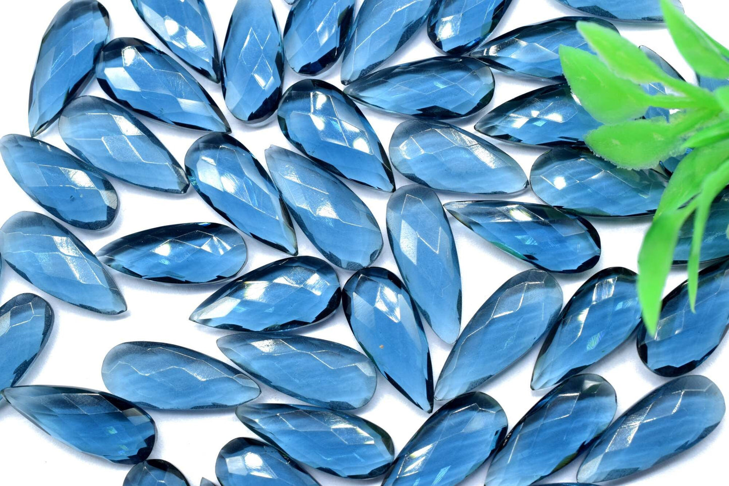 Kyanite Quartz Faceted Pear Shape Briolettes,8x20mm Teardrop Beads,Kyanite Briolettes,AAA Quality,Quartz Jewelry Beads,Kyanite Beads,Kyanite