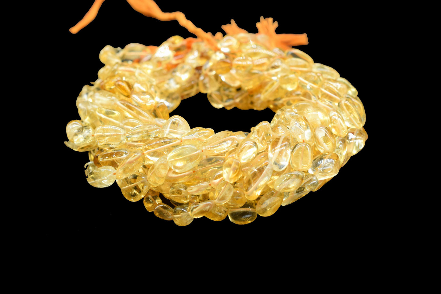 Natural Gemstone Nuggets Beads/Smooth Beads/Jewelry Making Craft/Citrine Nuggets Beads/Handmade Jewelry/Jewelry Component/B'day Gift