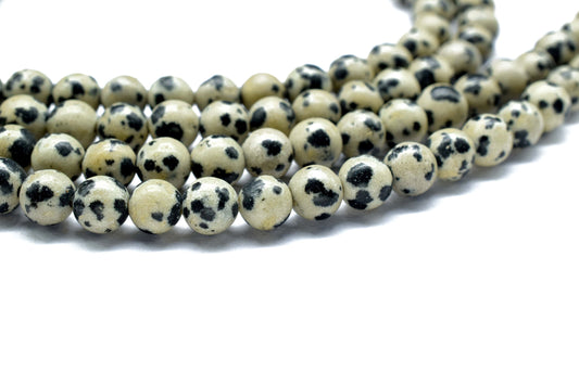 Dalmatian Jasper Smooth Beads,Dalmatian Jasper Gemstone Round Ball,6-7mm Round beads,Dalmatian Loose Beads,AAA Quality,Jewelry Making Crafts