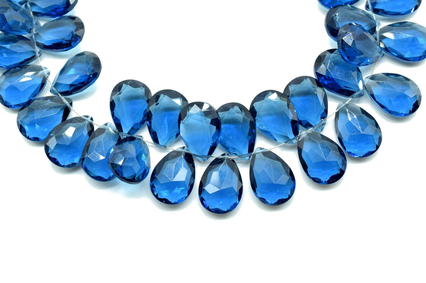 NATURAL TEAL Moss Kyanite 9x13mm Faceted Pear Shape Briolette,Kaynite Briolette pack,Superb Item at Low PriceFinest Quality Briolette,beads