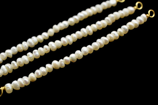 Fresh Water Pearl Bar Pendant,Delicate Pearl Choker,Real Pearl Jewelry,Bridesmaid Pendant,June Birthstone,necklace connector pendant,momGift